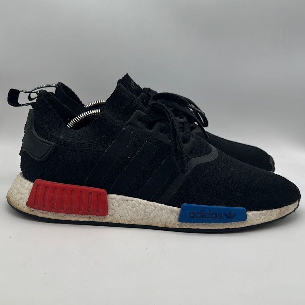 Adidas NMD OG‎ Runner PK Primeknit Black Red Blue S79168 UK 11.5 US 12